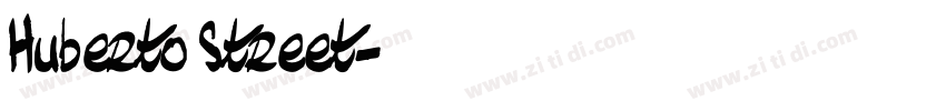 Huberto Street字体转换